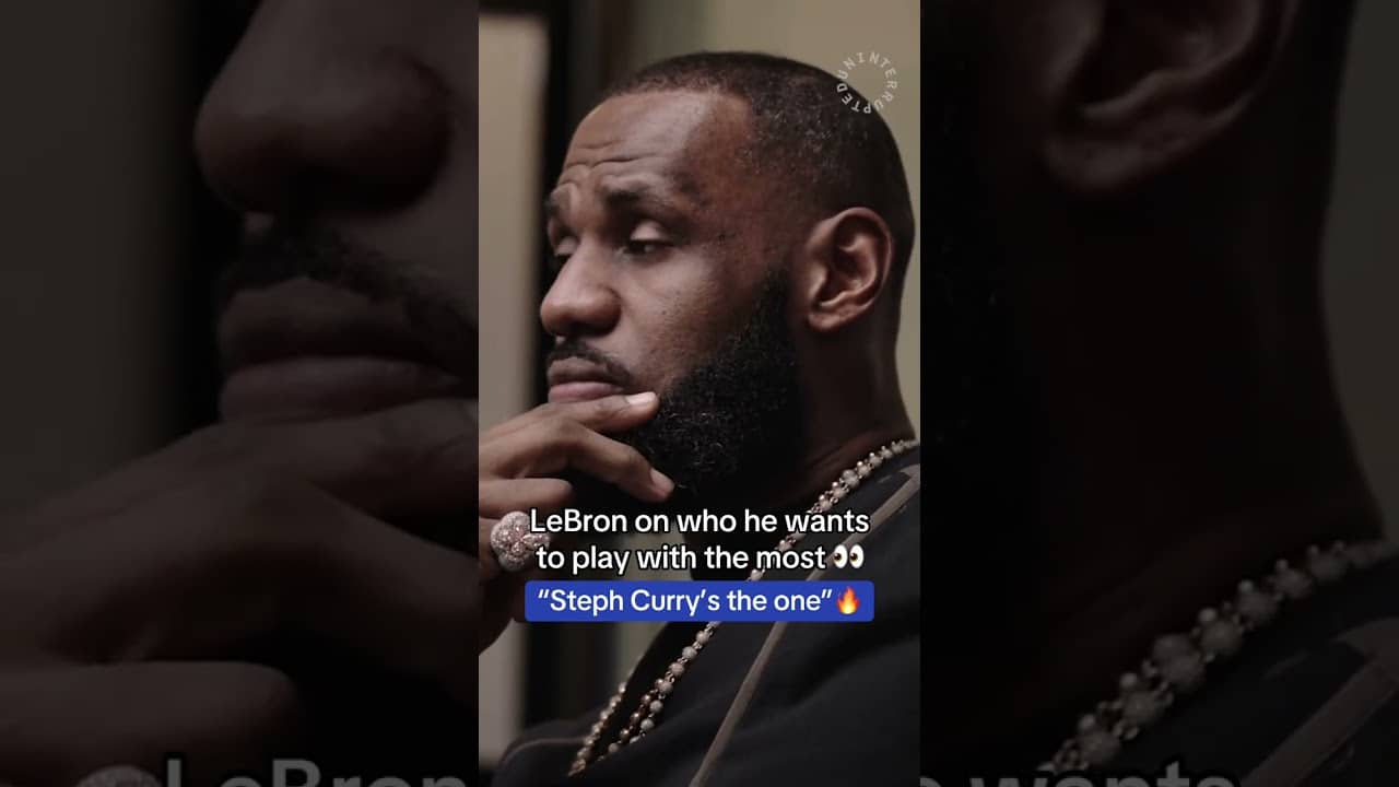 Bron wants to play with Steph 👀😅