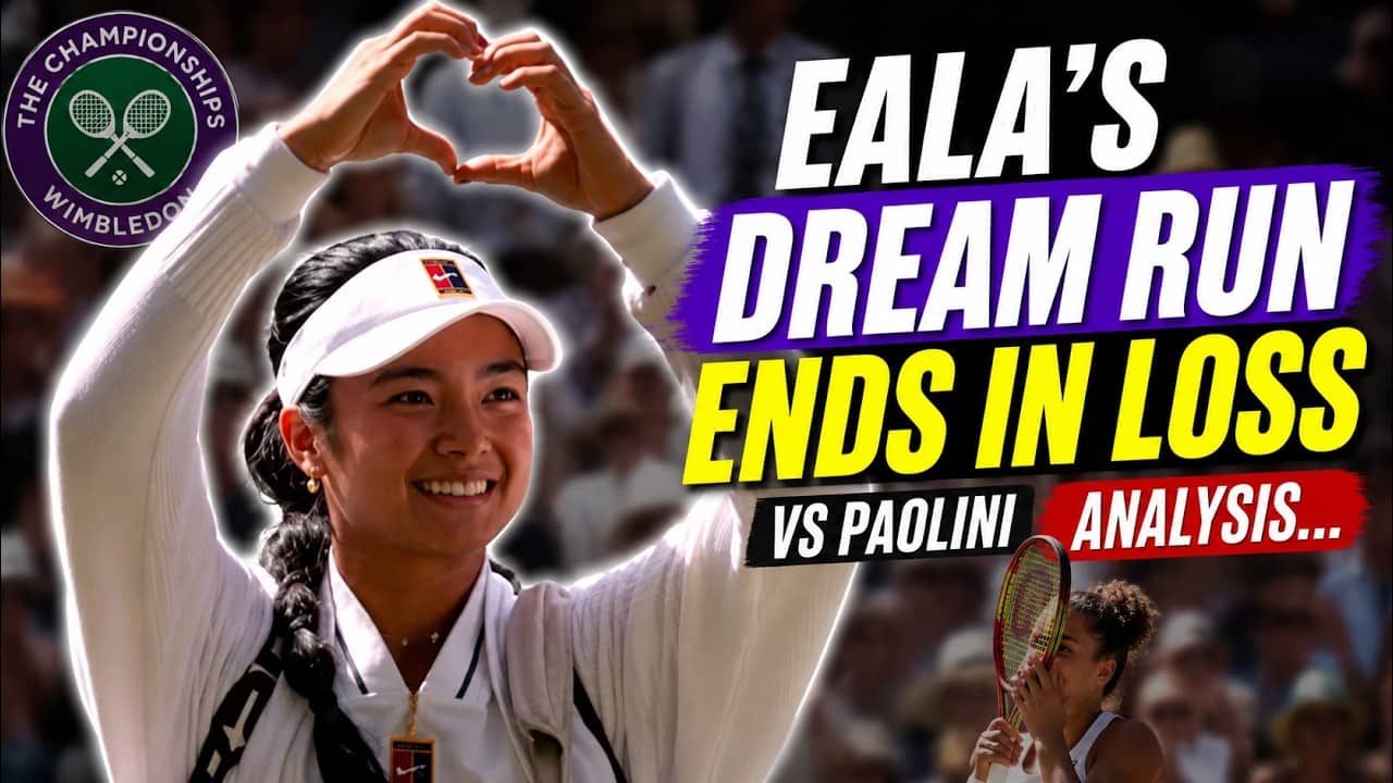 Alex Eala's dream run at Wimbledon ends in three-set loss to Jasmine Paolini | Post-match analysis