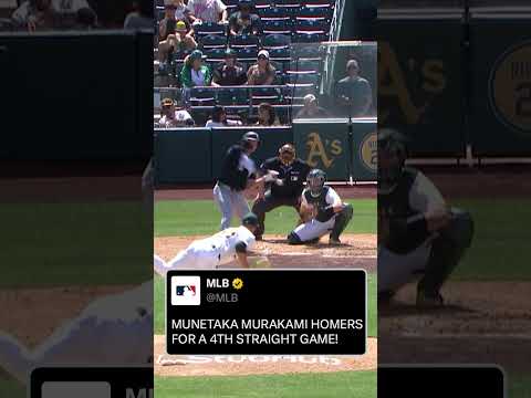 Munetaka Murakami joins EXCLUSIVE company after hitting homers in 4 straight games 🤩