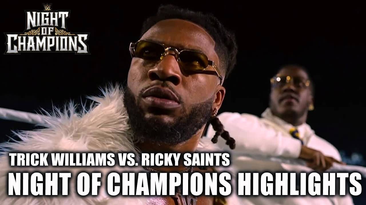 U.S. TITLE MATCH 🇺🇸 Trick Williams vs. Ricky Saints | Night of Champions | WWE on ESPN
