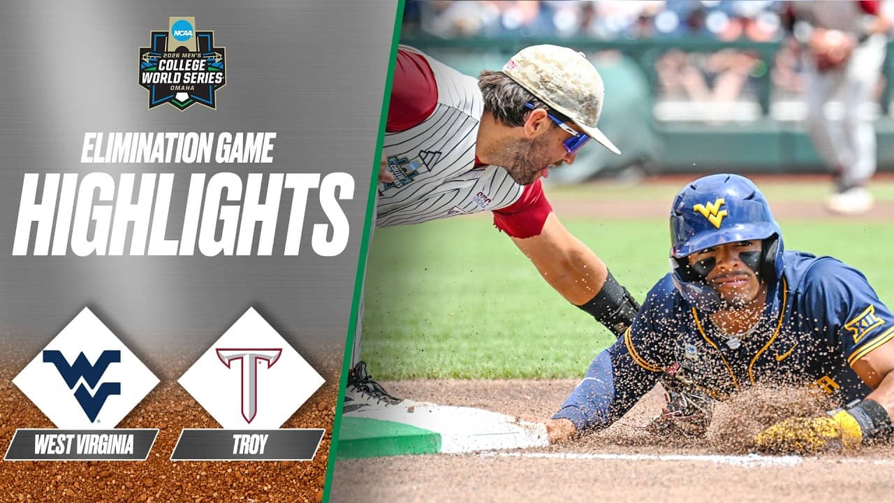 West Virginia vs. Troy: 2026 Men's College World Series | Extended highlights
