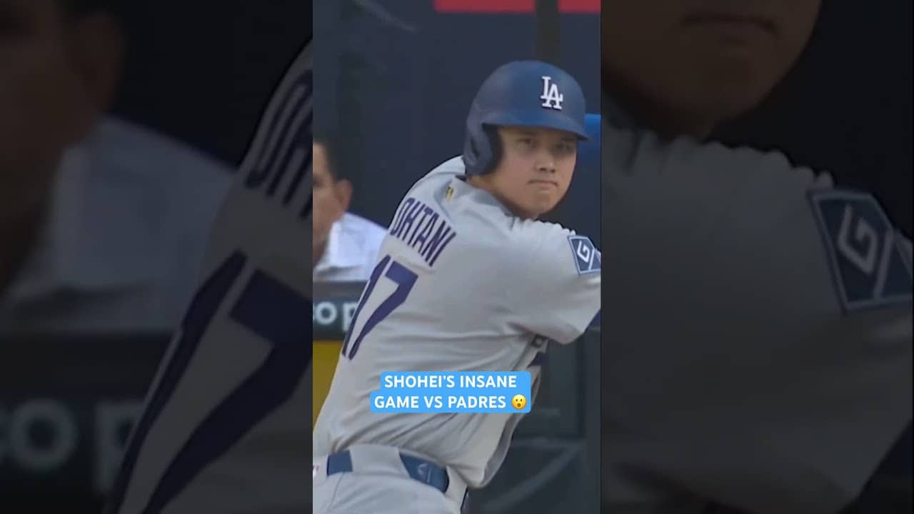 Throwback to Shohei Ohtani’s leadoff homer and 5 scoreless IP vs the Padres earlier this season 😮