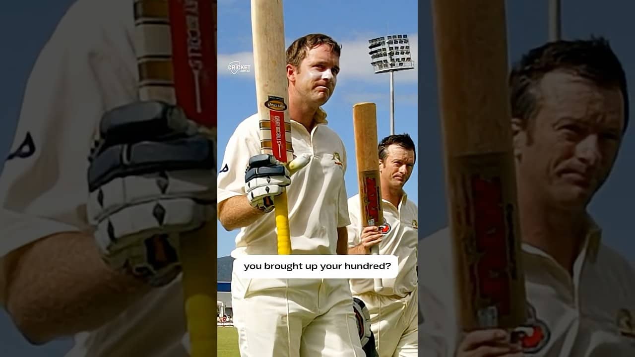 Martin Love's final Test innings was a hundred!