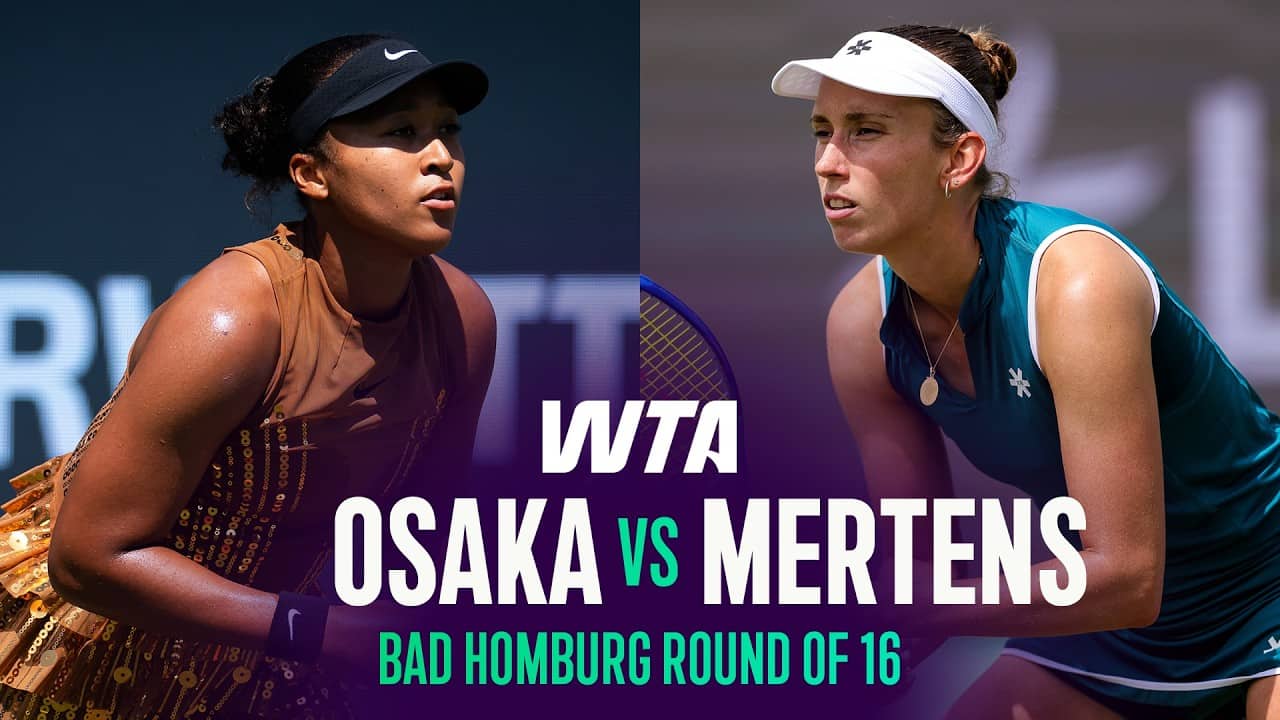 Naomi Osaka vs. Elise Mertens |  2026 Bad Homburg Round of 16 | WTA Match Highlights