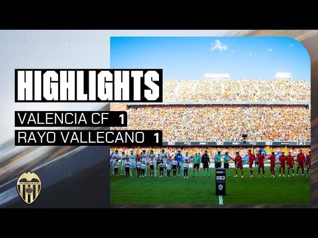 VALENCIA CF 1 - 1 RAYO VALLECANO | RESUMEN DEL PARTIDO - JORNADA 36 DE LALIGA EA SPORTS 2025 - 2026