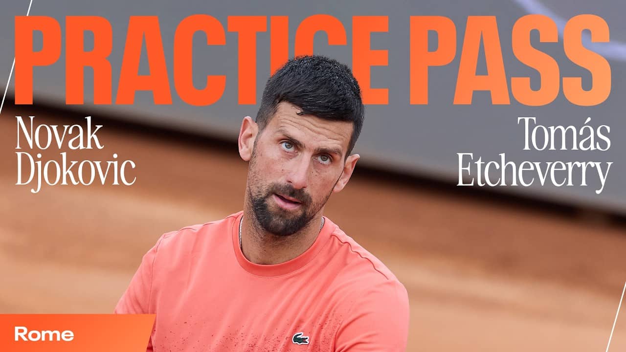 Practice Match 🎾 Novak Djokovic vs. Tomás Etcheverry in Rome