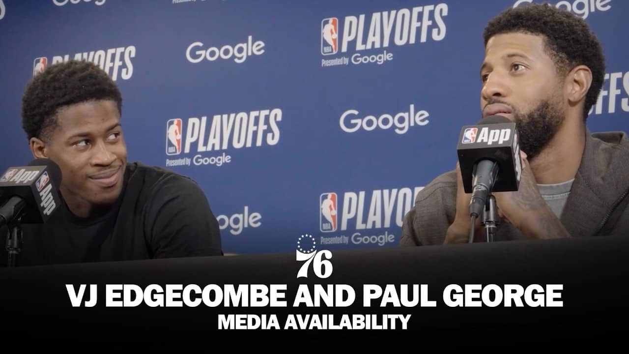 Philadelphia 76ers Postgame Media Availability 🎙️ | VJ Edgecombe and Paul George | 04.21.26