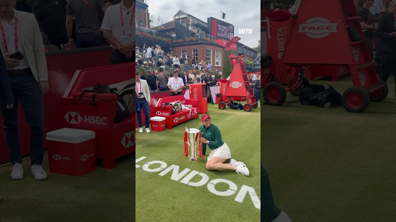 London Champion sound 🏆 #WTA #HSBCChampionships #DonnaVekic