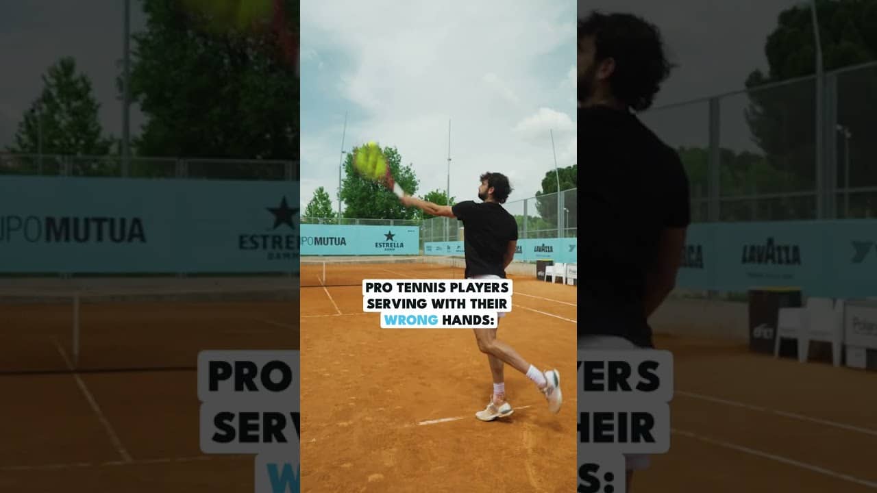 Tennis Serves: Dominant vs Wrong Hand 🤣