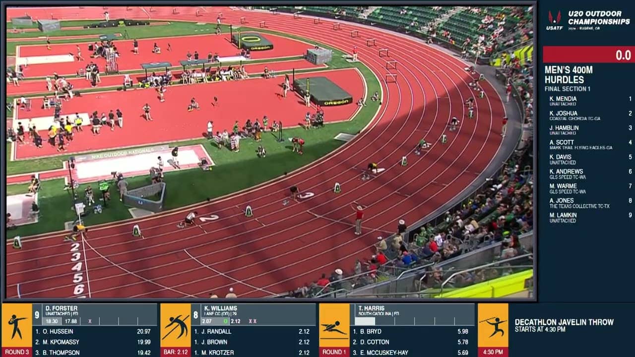Keenen Davis Breaks 24-Year-Old High School National Record in 400mH | USATF U20 Championships