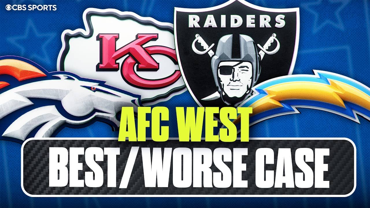 Predicting the best & worst case record scenarios for EVERY AFC West team ✅