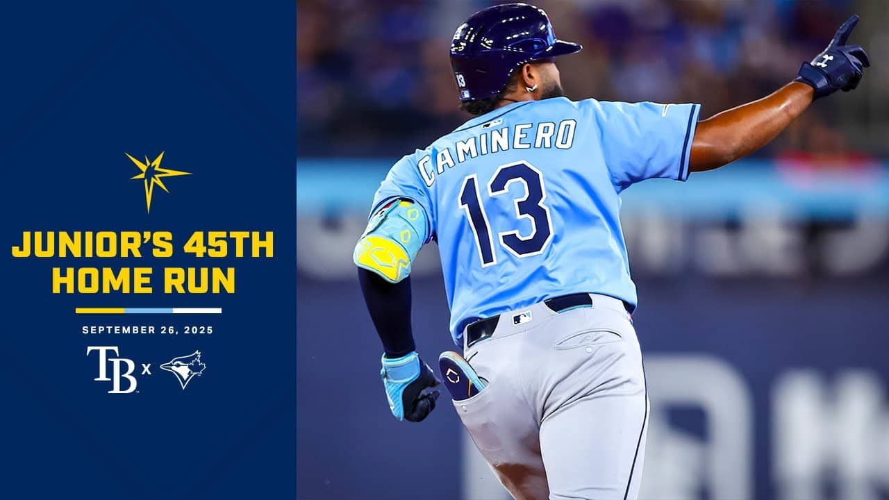 Junior Caminero Hits 45th Home Run vs Toronto