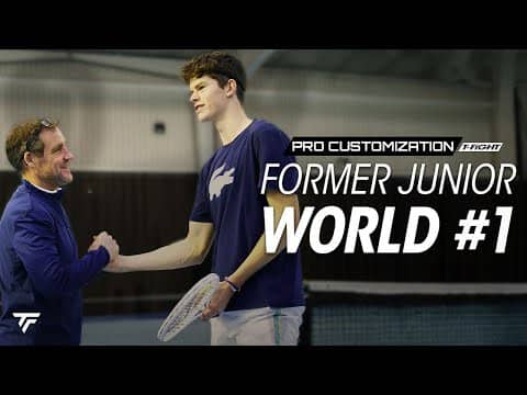 TECNIFIBRE l Pro Customization: Alexander Blockx racquet evolution from 9 to 18 y.o