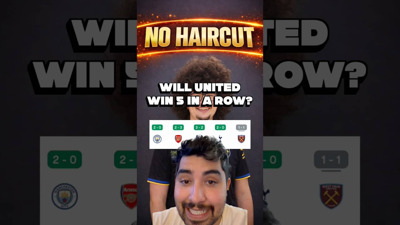 A barber somewhere is crying. Will United win 5 in a row this season? #manchesterunited #mufc