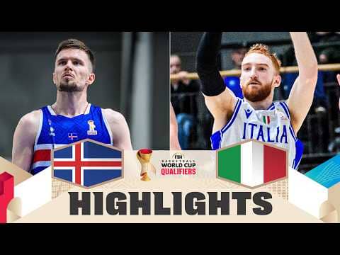 Iceland 🇮🇸 v Italy 🇮🇹 | Highlights | FIBA Basketball World Cup 2027 European Qualifiers