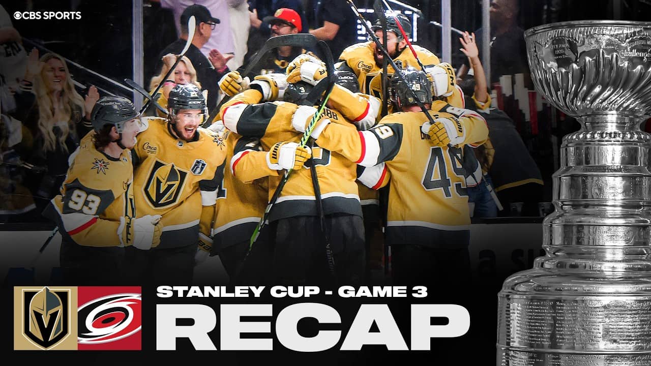 Shea Theodore scores OT winner as Golden Knights take 2-1 series lead over Hurricanes | 2026 Stanley