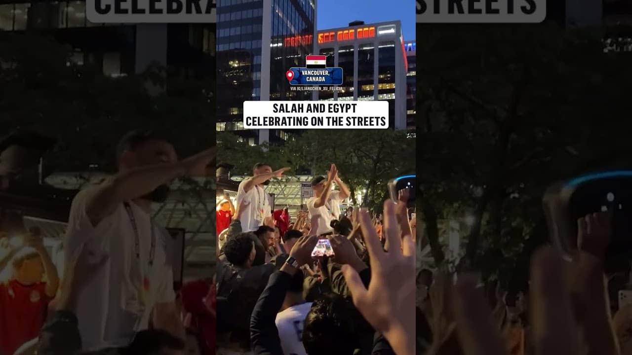 Mo Salah and Egypt enjoyed their victory in Vancouver