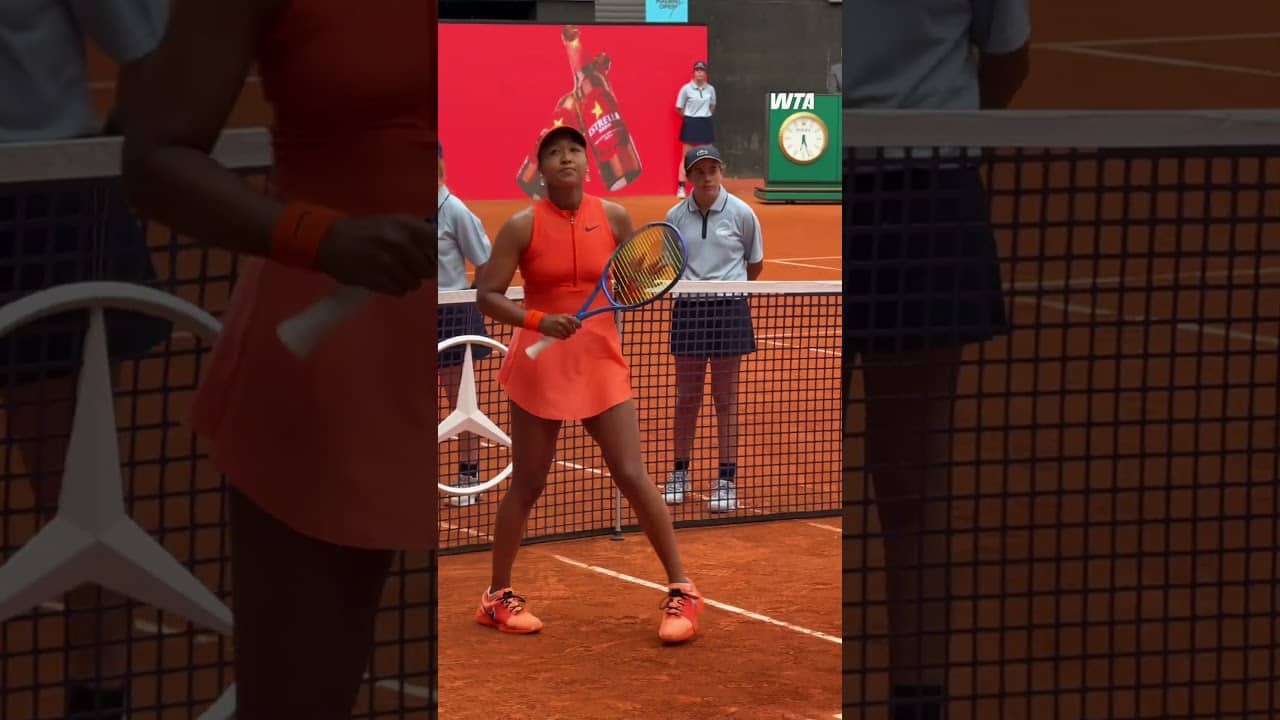 CMON 🗣️ Naomi Osaka powers through her opening match in Madrid! #wta #tennis