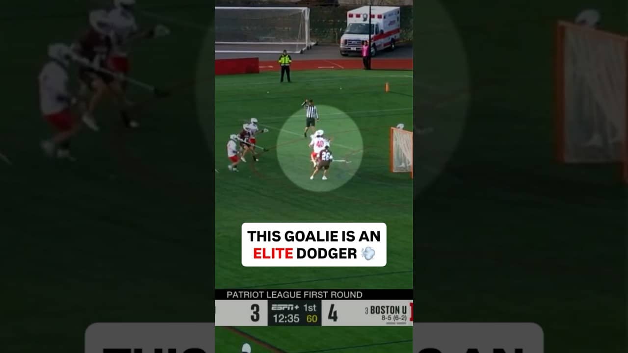 You’ve never seen a goalie hit the toe drag + swim combo (via Kasey Heath/Lehigh Lacrosse, ESPN+)