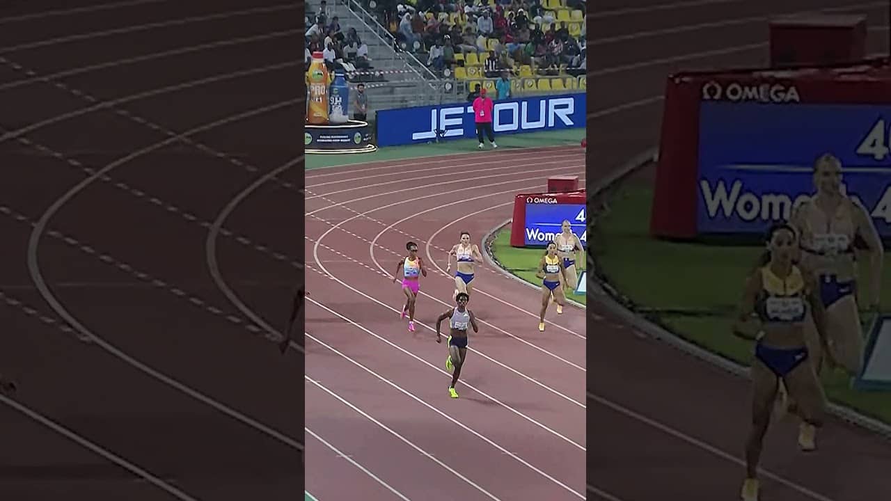 Marileidy Paulino delivers a statement win in 48.91 at the Doha #DiamondLeague