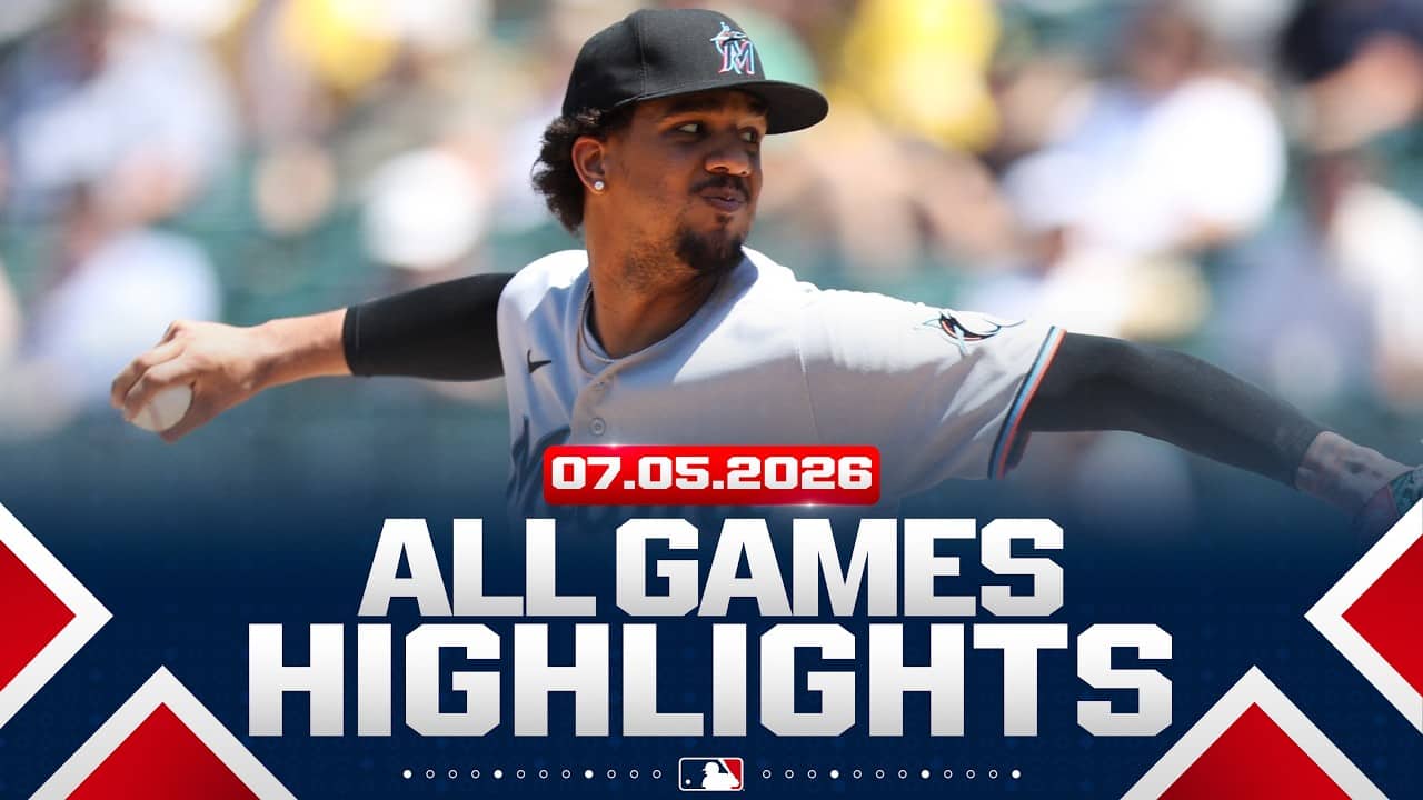 Highlights from ALL GAMES on 7/5 (Mets-Braves DRAMA in 9th, Eury Pérez's PERFECT start and MORE!)
