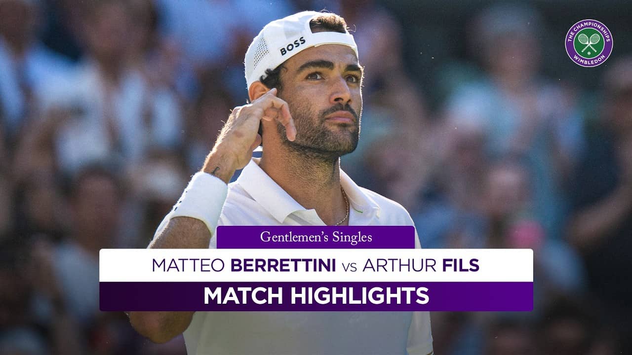 Berrettini STRIKES! | Matteo Berrettini v Arthur Fils | Highlights | Wimbledon 2026
