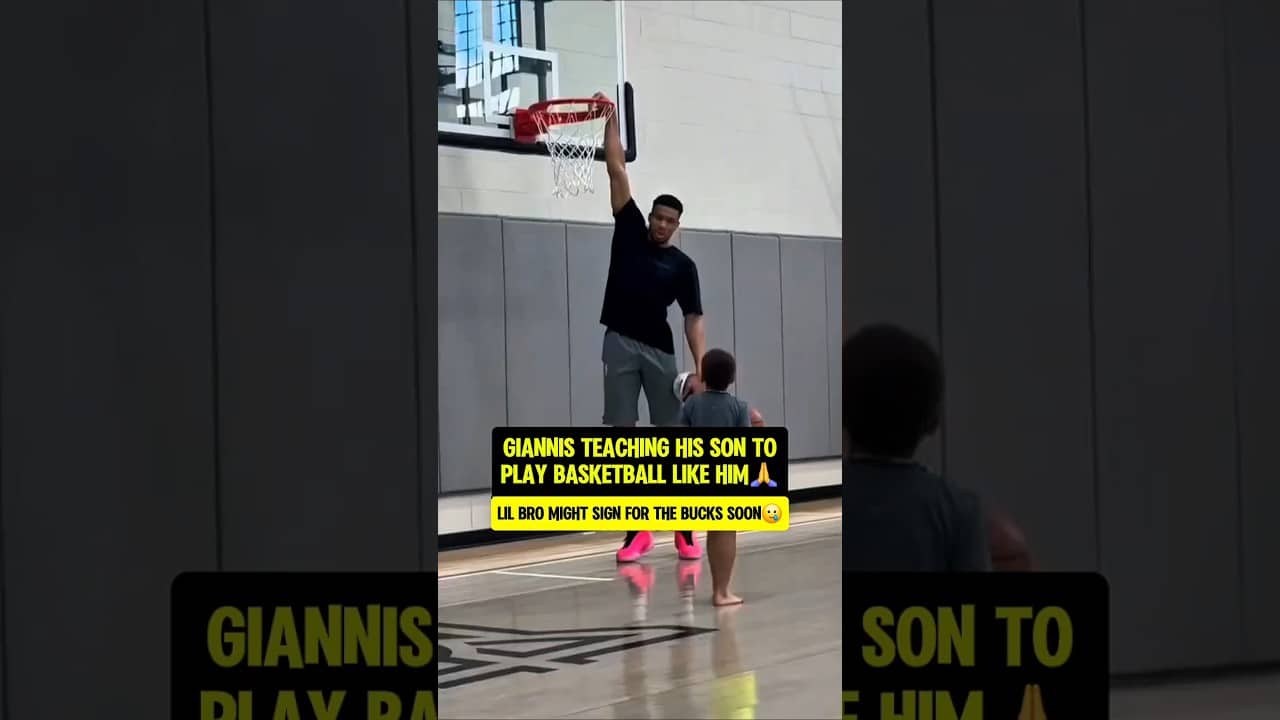 Giannis son was getting BUCKETS!😮