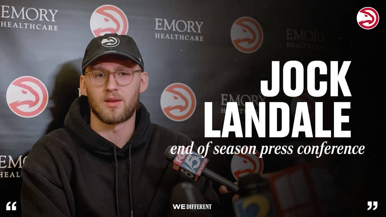 Jock Landale Atlanta Hawks End of Season Press Conference