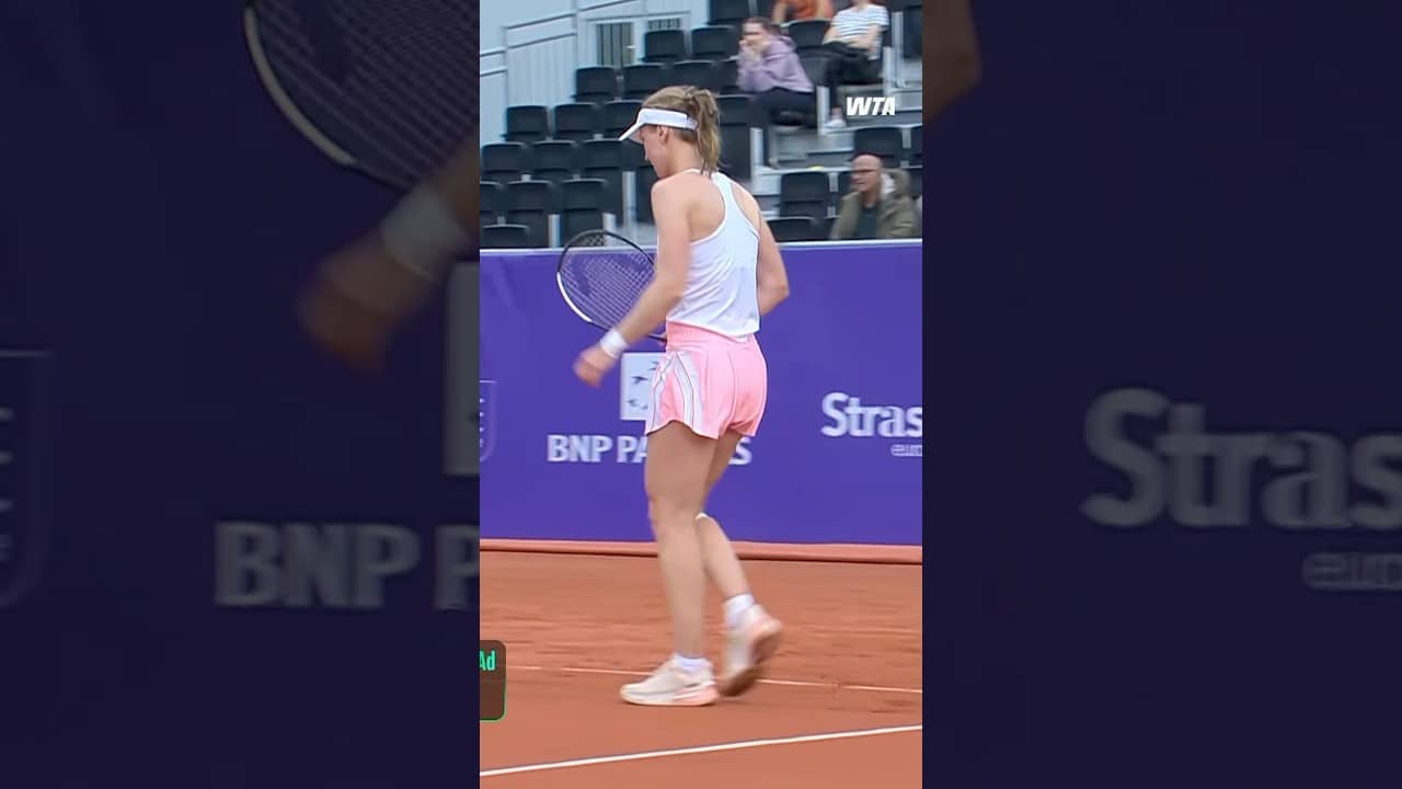 Crushing forehands 👊 Samsonova has come out firing in her opening match in Strasbourg 👏 #IS26