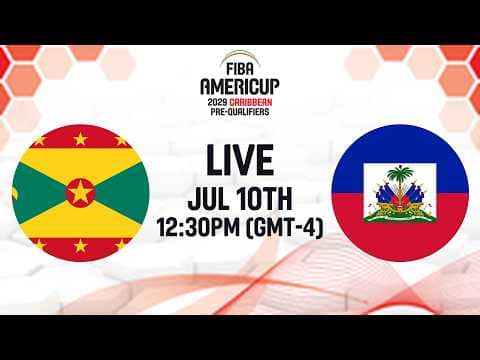 LIVE - Grenada v Haiti | FIBA AmeriCup 2029 Caribbean Pre-Qualifiers 2029 | Group Phase