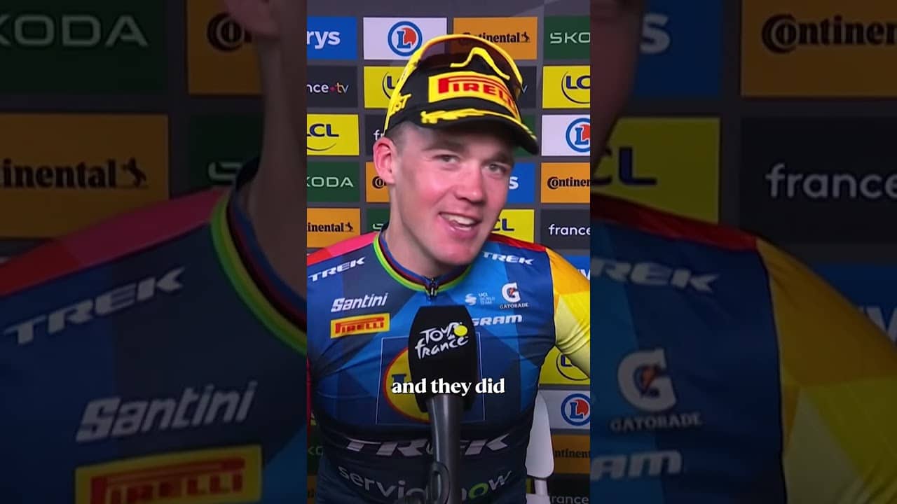 “What a team win”Mads Pedersen praises the perfect teamwork from Lidl-Trek ❤️