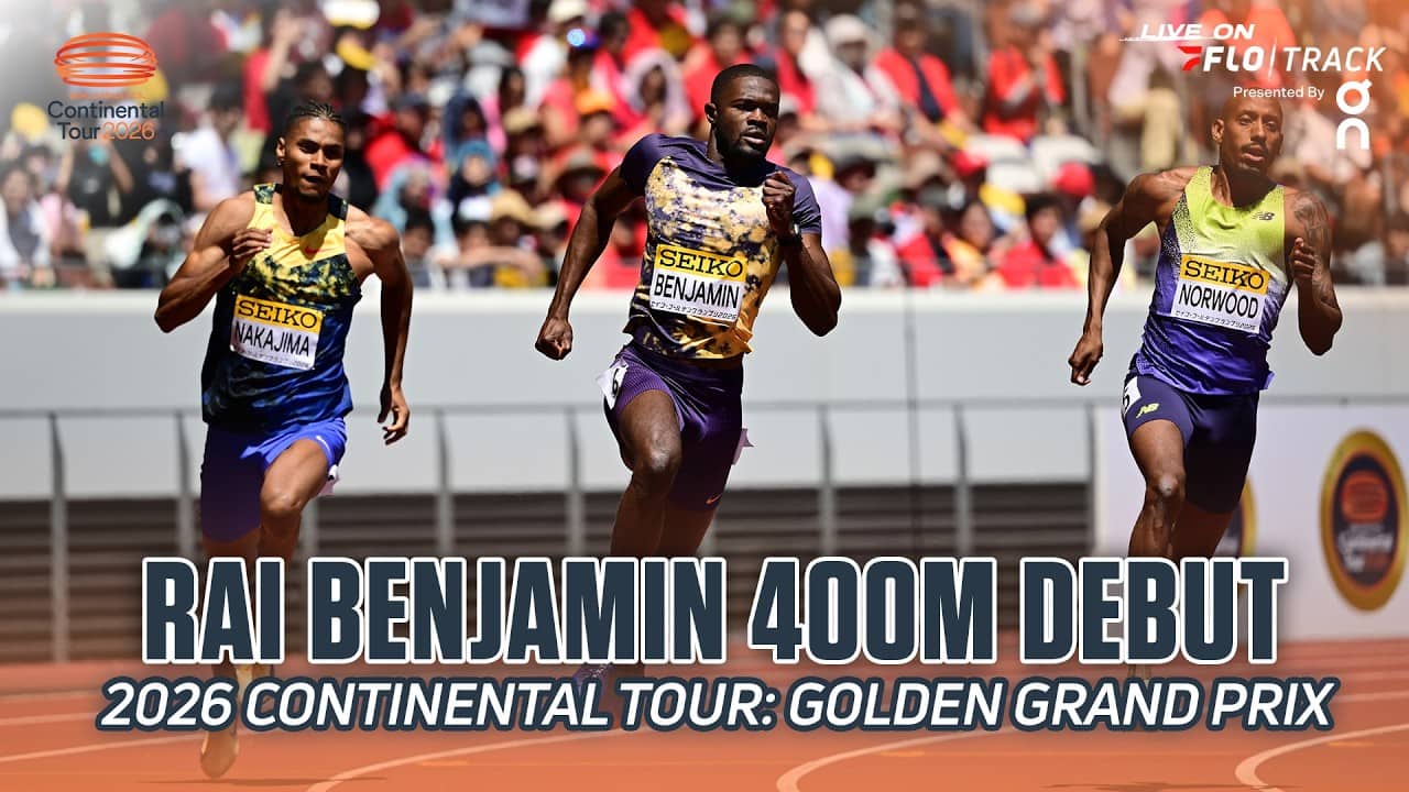 Rai Benjamin Runs FAST Flat 400 Season Opener at Continental Tour Tokyo Golden Grand Prix 2026
