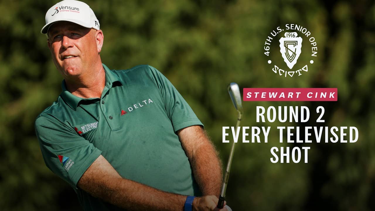 Stewart Cink, Round 2 | Every Televised Shot: 2026 U.S. Senior Open Highlights