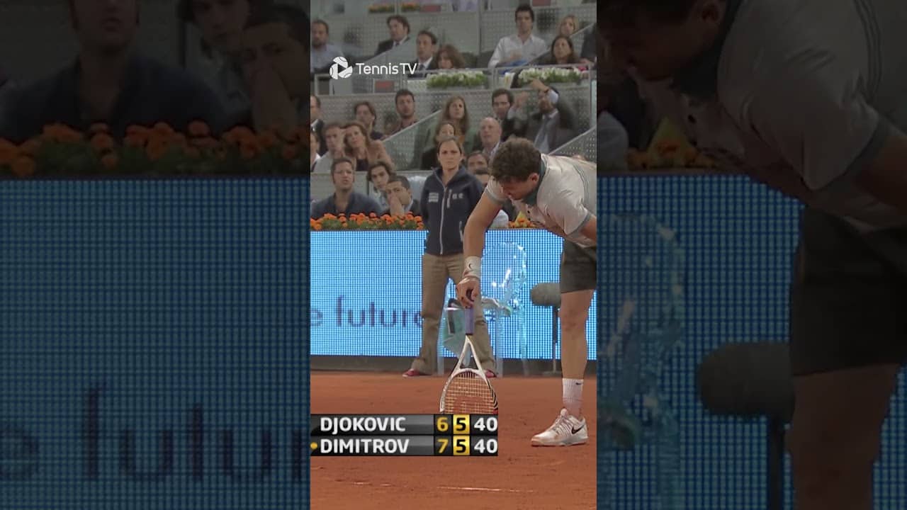 Grigor Dimitrov's Breakthrough vs Novak Djokovic 🥹