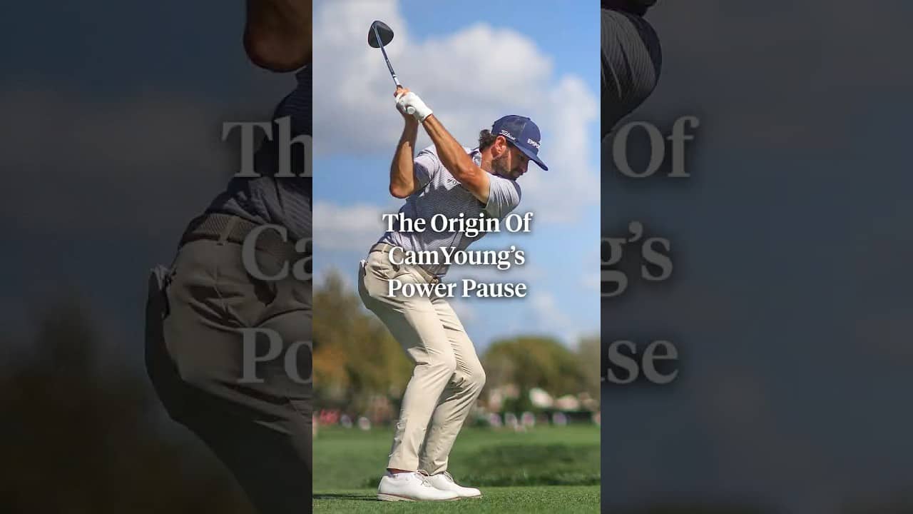Cameron Young's power pause has become famous on Tour. Here's how it all started.
