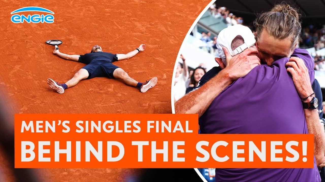 BEHIND-THE-SCENES as Alexander Zverev wins EPIC five-set men's FINAL! From Paris, with Clay by ENGIE
