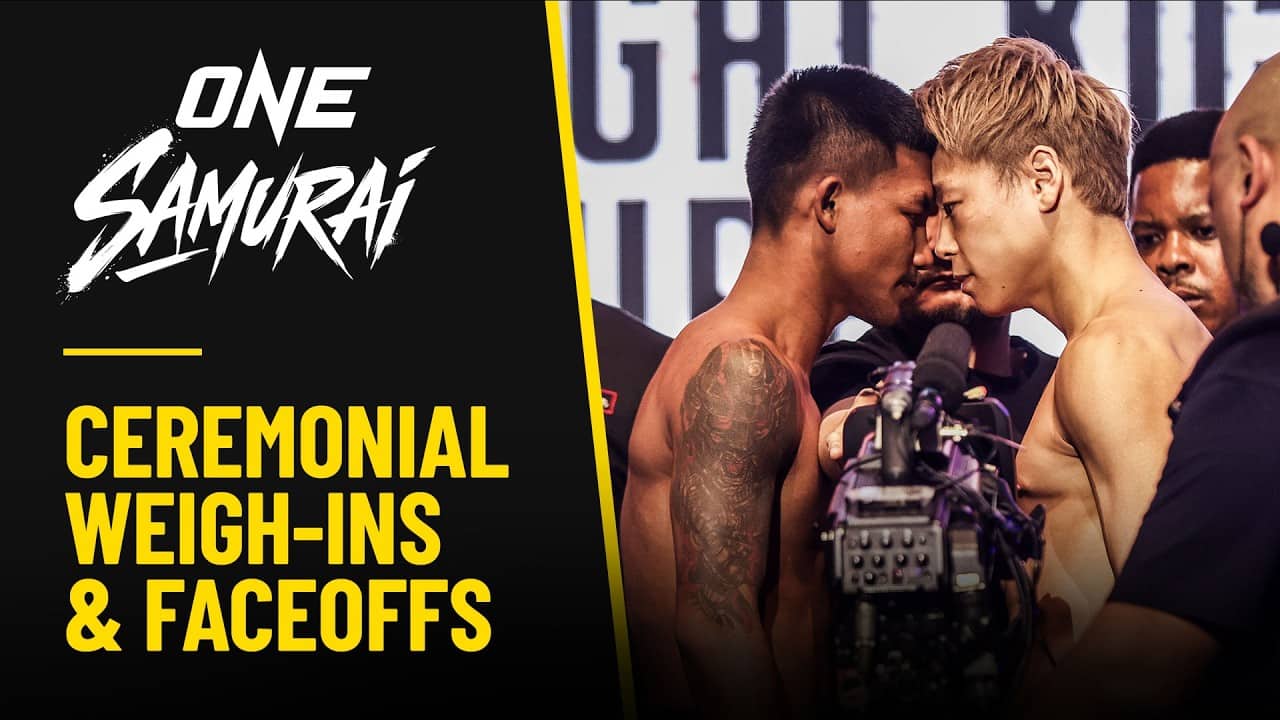 🔴 [Live in HD] ONE SAMURAI 1 | Ceremonial Weigh-ins & Faceoffs | 計量＆ハイドレーションテスト