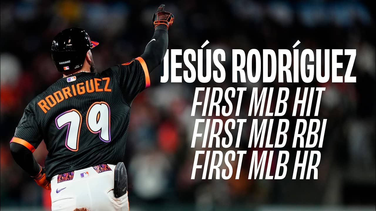 Jesús Rodríguez Notches His First MLB Hit, RBI and Home Run All in One Night | SF Giants Highlights