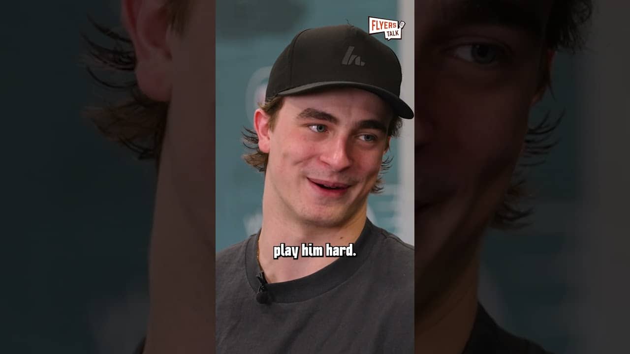 Porter Martone played with his childhood idol Sidney Crosby after facing him in Flyers vs Penguins
