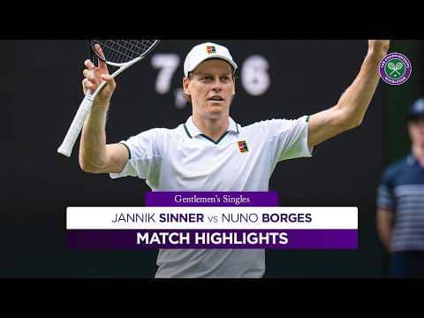 Sinner FIRING on Centre Court! | Jannik Sinner v Nuno Borges |  Highlights | Wimbledon 2026