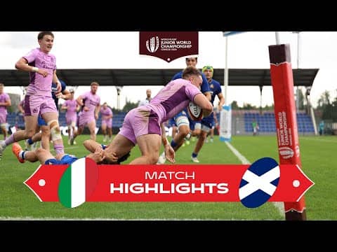 THRILLING opening match ⚡ | Italy v Scotland | World Rugby U20 Championship 2026 | Match Highlights