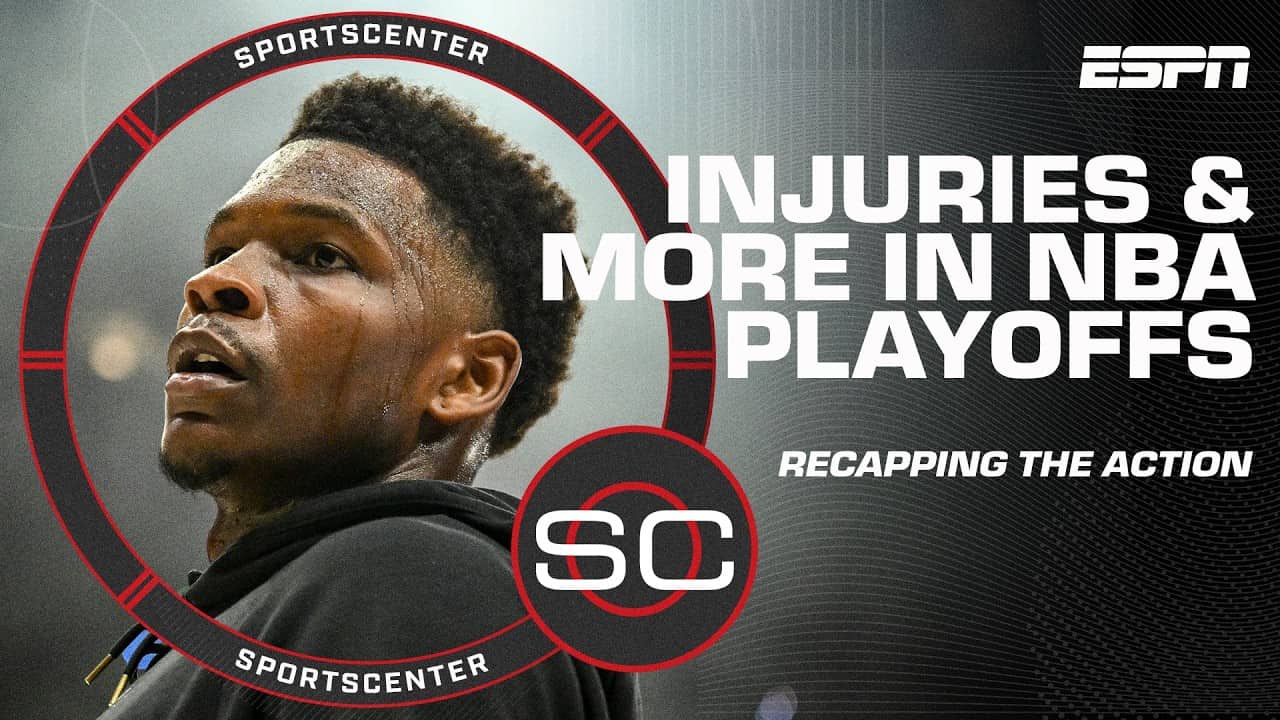 SGA CANNOT MISS 😱 + Anthony Edwards & Donte DiVincenzo injuries in the NBA playoffs |  SportsCenter