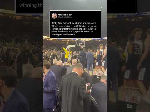 Classy move by UConn #marchmadness #collegebasketball