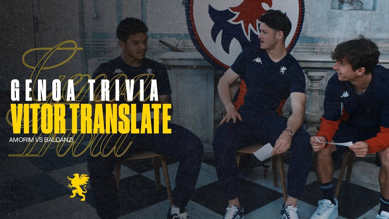 👨‍🏫 AMORIM v BALDANZI | VITOR TRANSLATE | GENOA TRIVIA 🇵🇹🇮🇹