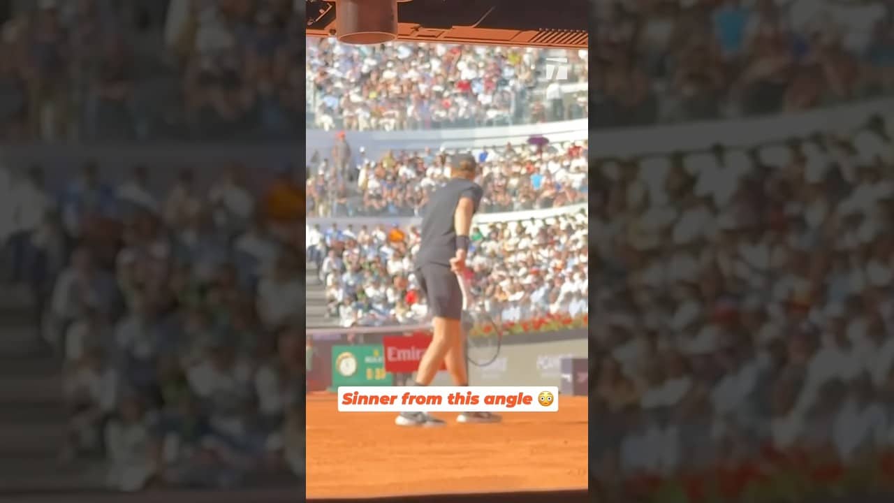Jannik looking clean out there 🔥 #sinner #rome #tennis #janniksinner #clean