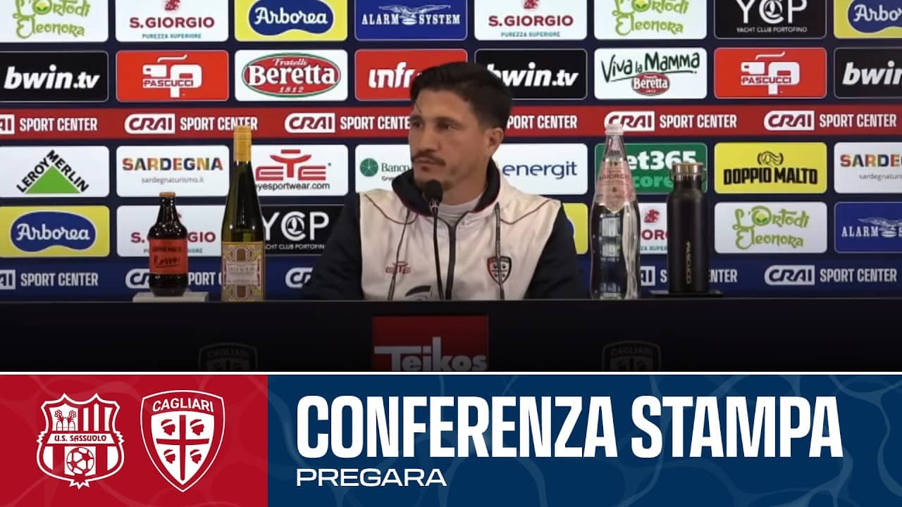 SERIE A ENILIVE |  MISTER PISACANE IN CONFERENZA STAMPA | SASSUOLO - CAGLIARI