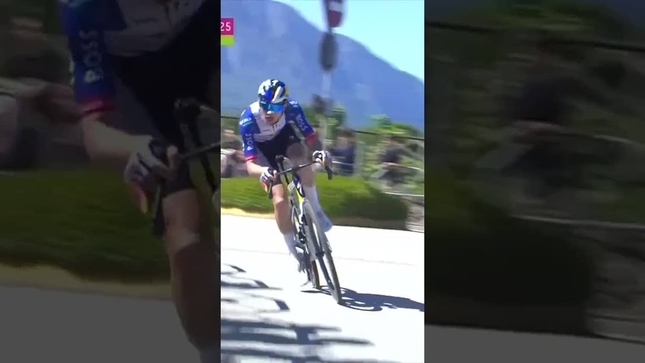 Vlasov blasts off! 🚀 Bonus seconds at play as Vlasov makes his move in Tour of the Alps.