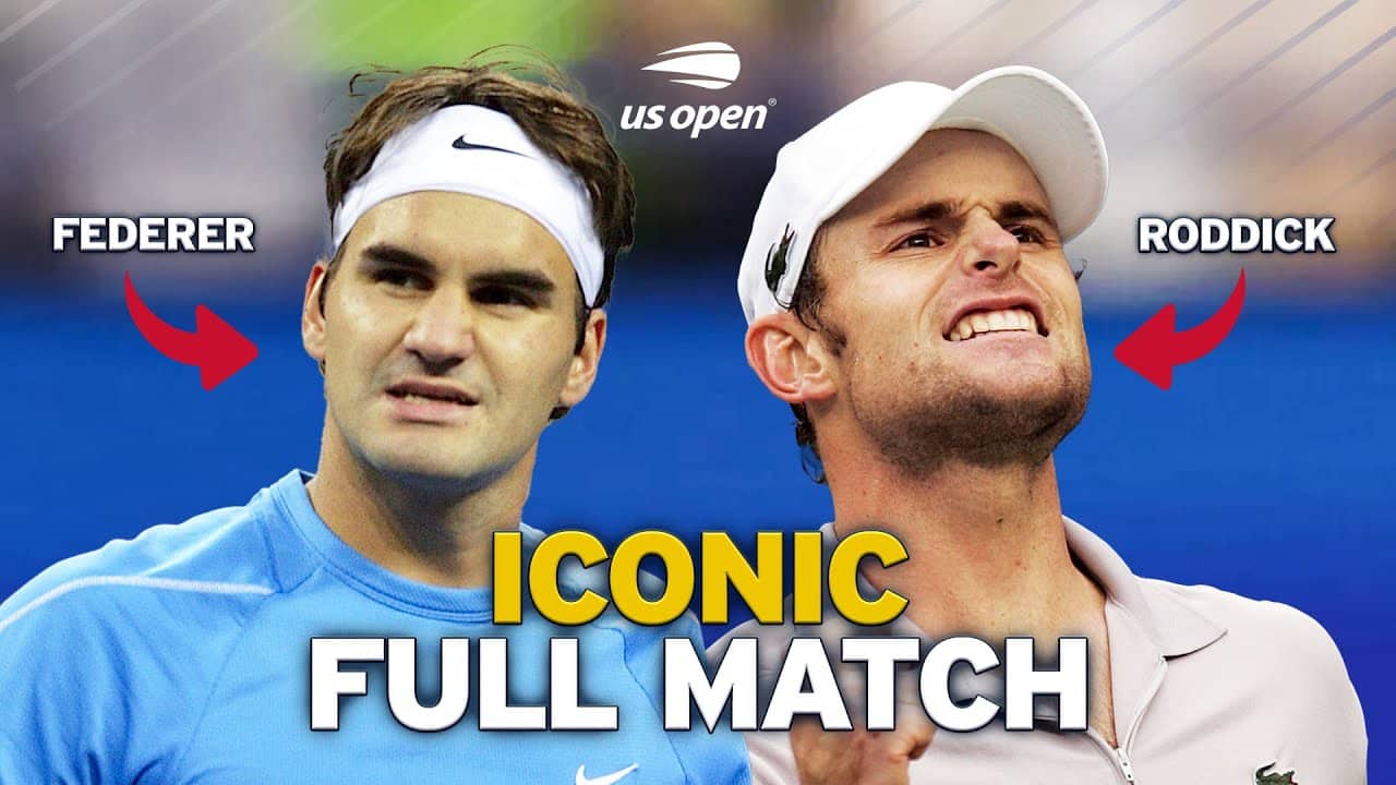 ICONIC FULL MATCH - Roddick vs  Federer 2006 F
