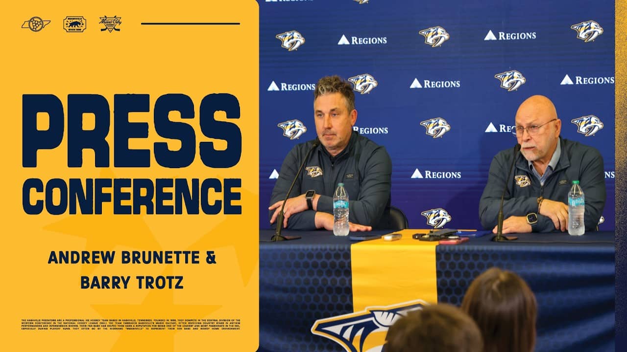Barry Trotz and Andrew Brunette End of Season Press Conference
