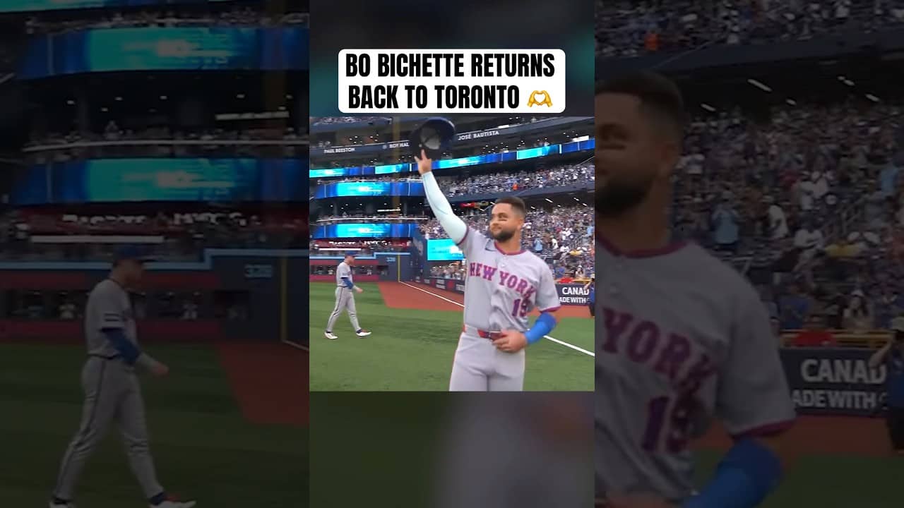 Welcome back home, Bo Bichette 🫶 #MLB #Toronto #BlueJays #Mets